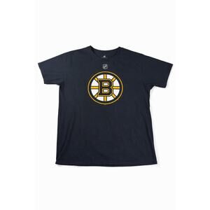 Adidas Boston Bruins Pastrnak #88 NHL T-Shirt Men’s Large Black Hockey Tee